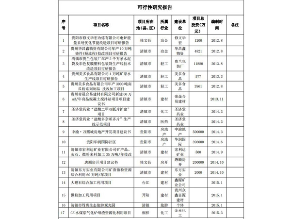 可行性研究報(bào)告